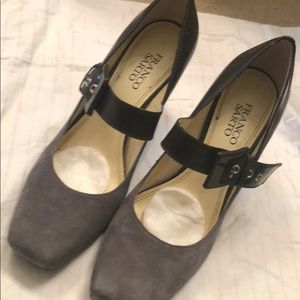 Franco Sarto Gray Suede Mary Jane heel size 7/12